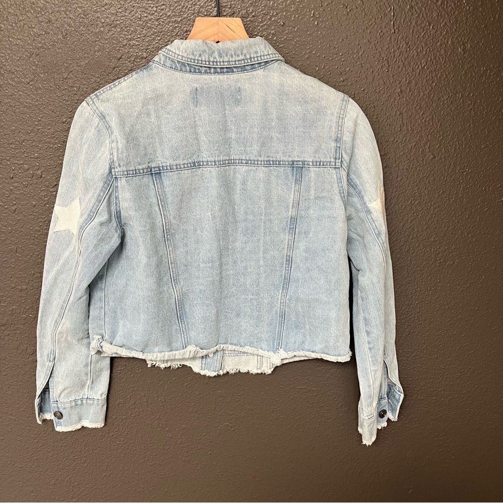 Cupcakes and Cashmere Affleck Embroidered Star Denim Jacket - Picture 5 of 11